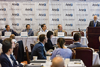 Dvir Cohen Hosen, Adam America; Matthew Baron, Simon Baron Development; Ari Shalam, RWN Real Estate Partners; Jacob Sacks, Cayuga Capital Management; Shimon Shkury, Ariel Property Advisors;